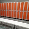 Шкафы и скамейки «AquaLocker» в раздевалке бассейна лицея № 10 г. Перми
